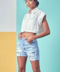 KANCAN Althaia Ultra High Rise 90's Boyfriend Shorts Shorts & Skirts