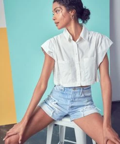 KANCAN Althaia Ultra High Rise 90's Boyfriend Shorts Shorts & Skirts