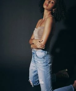 KANCAN New Arrivals Oceane High Rise Slim Straight Jeans