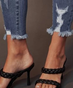 KANCAN Heather High Rise Ankle Skinny Jeans