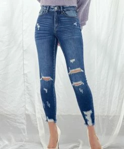 KANCAN Kaden High Rise Ankle Skinny Jeans