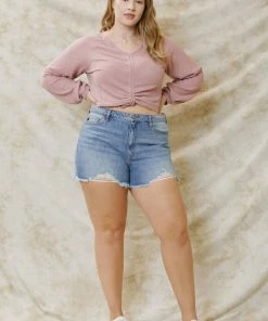 KANCAN Isabelle Ultra High Rise Mom Shorts - Plus