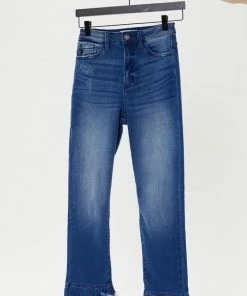 KANCAN Straight Leg Iverson Ultra High Rise Cropped Slim Straight Jeans