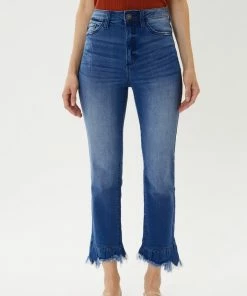 KANCAN Straight Leg Iverson Ultra High Rise Cropped Slim Straight Jeans