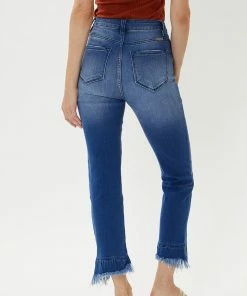KANCAN Straight Leg Iverson Ultra High Rise Cropped Slim Straight Jeans