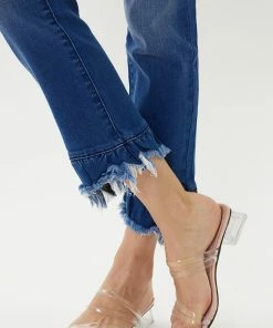 KANCAN Straight Leg Iverson Ultra High Rise Cropped Slim Straight Jeans