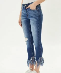 KANCAN Audrina Mid Rise Ankle Skinny Jeans