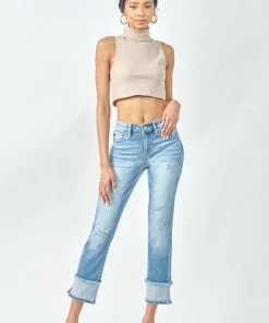 Official Kancan USA Lana High Rise Straight Leg Jeans