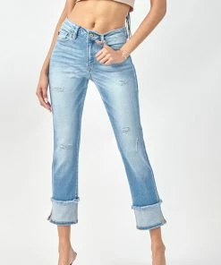 Official Kancan USA Lana High Rise Straight Leg Jeans