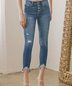 KANCAN Dempsey High Rise Ankle Skinny Jeans