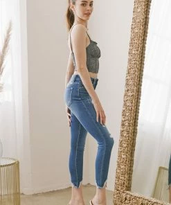 KANCAN Dempsey High Rise Ankle Skinny Jeans