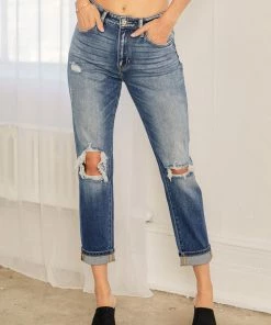 KANCAN Milan High Rise Mom Jeans