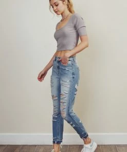 KANCAN Cheyenne Ultra High Rise Ankle Skinny Jeans