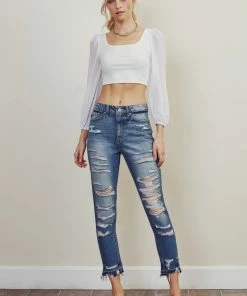 KANCAN Cheyenne Ultra High Rise Ankle Skinny Jeans