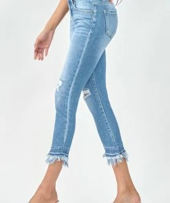 Official Kancan USA Camila Mid Rise Ankle Skinny Jeans