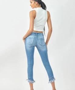 Official Kancan USA Camila Mid Rise Ankle Skinny Jeans