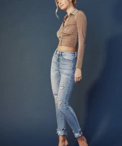 KANCAN Catalina High Rise Ankle Skinny Jeans