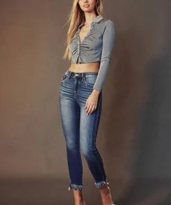 KANCAN Sylvia High Rise Ankle Skinny Jeans