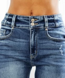 KANCAN Alanis High Rise Straight Leg Jeans