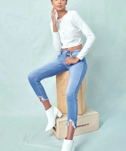 KANCAN Aspen High Rise Ankle Skinny Jeans