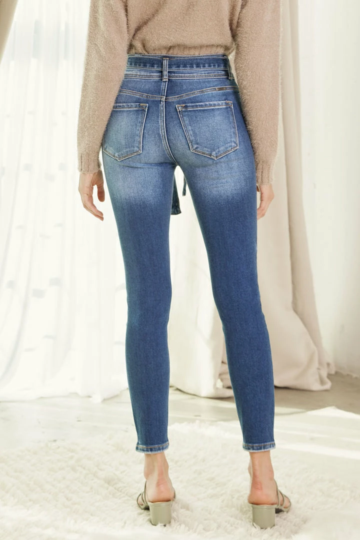 KANCAN Sofina Ultra High Rise Belted Super Skinny Jeans 7 KANCAN Sofina Ultra High Rise Belted Super Skinny Jeans