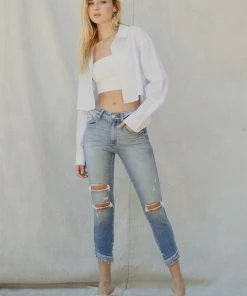 KANCAN Jaycie High Rise Ankle Skinny Jeans