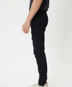 KANCAN Henry Black Distressed Regular Skinny