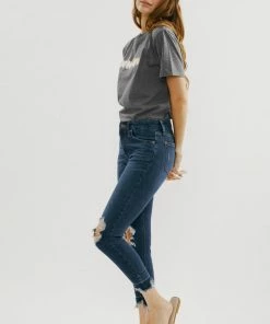 KANCAN Ahri High Rise Ankle Skinny Jeans