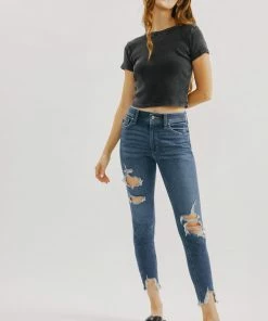 KANCAN Luna High Rise Ankle Skinny Jeans