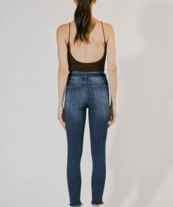 KANCAN Sunny Ultra High Rise Belted Ankle Skinny Jeans