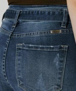 KANCAN Sunny Ultra High Rise Belted Ankle Skinny Jeans